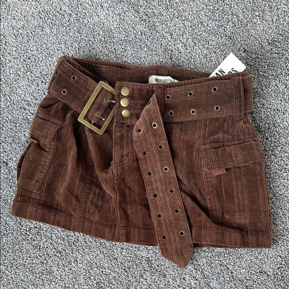 Urban Outfitters Chocolate Corduroy Skirt